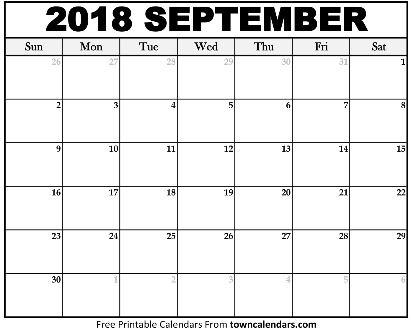 september 2017 calendar printable with sidenotes